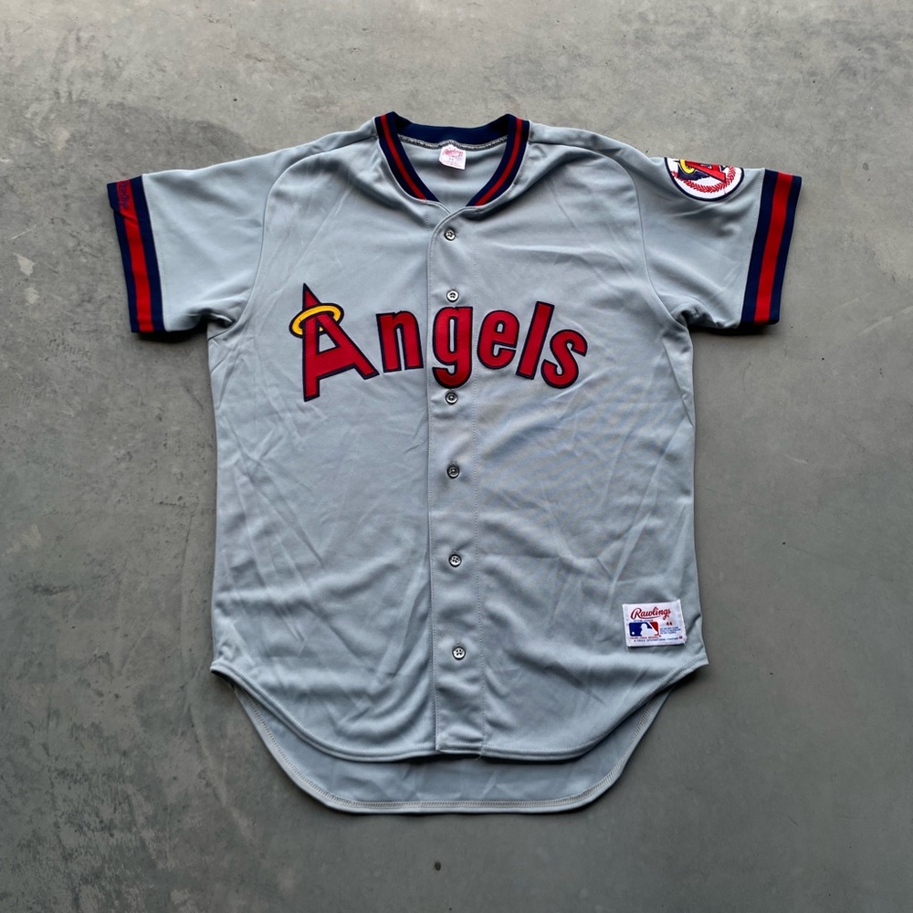 Vintage Anaheim Angels MLB blank jersey Rawlings